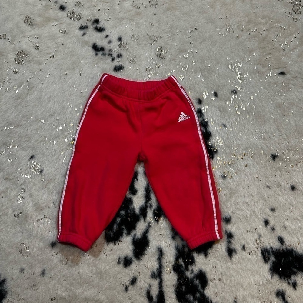 Adidas Toddler Girl’s Pink Jogger Sweatpants Size 24 Months